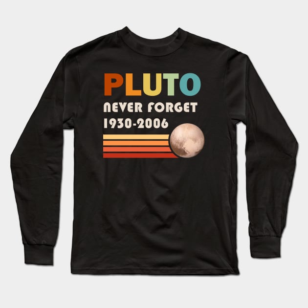 Pluto Never Forget 1930-2006 Long Sleeve T-Shirt by Fanboy04